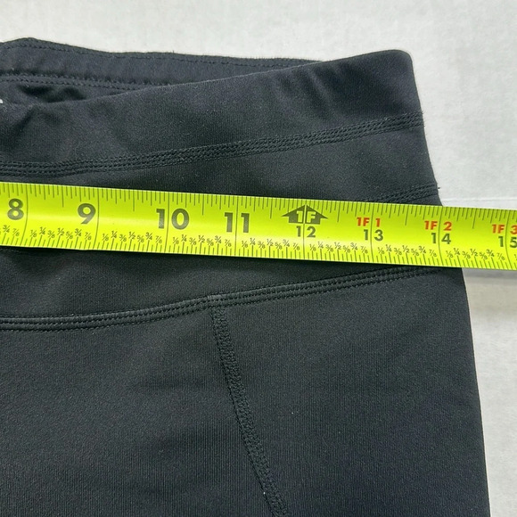 Athleta Womens Size Small Black Mesh Cropped Leggings Gym Running Activewear - Picture 8 of 9
